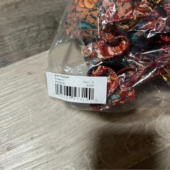 NWT Ulla Johnson Arlo 100% Cotton Poplin Romper Playsuit Size 6 - Picture 8 of 15